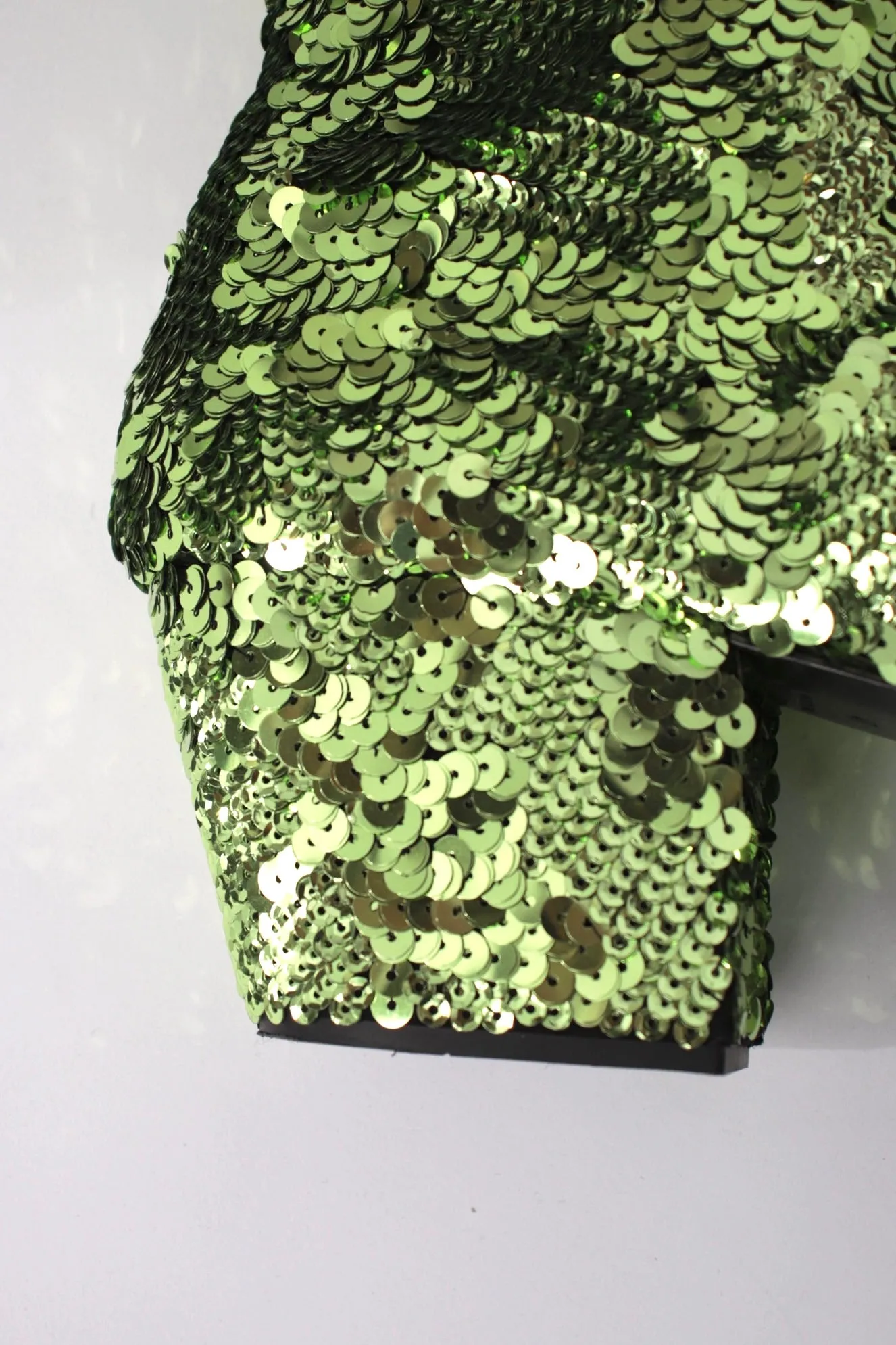 2021 Prada Runway Sequin Platform Boots