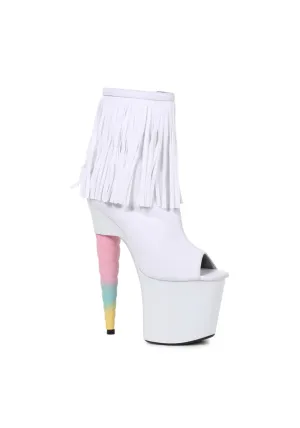 7 Unicorn Heel Platform Bootie with Fringe