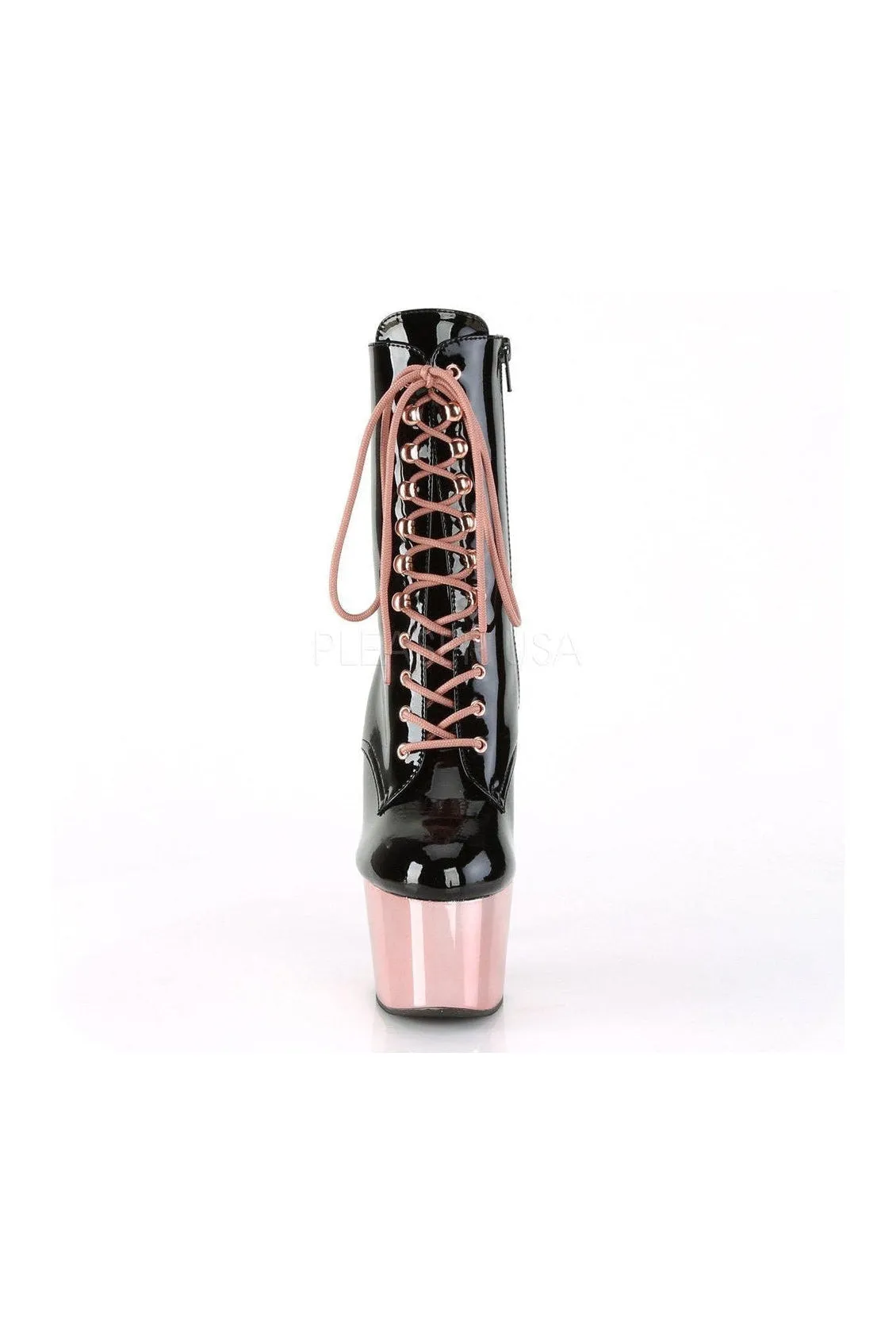 ADORE-1020 Platform Ankle Boot | Black Patent