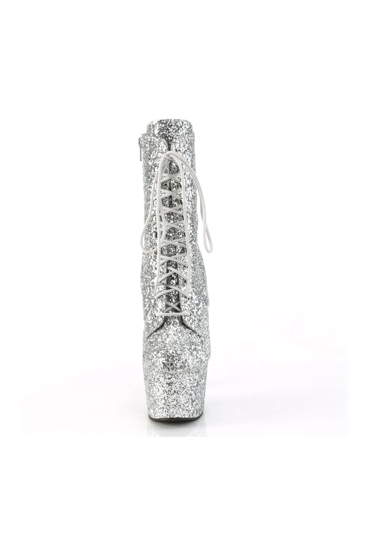 ADORE-1020GWR Silver Glitter Ankle Boot