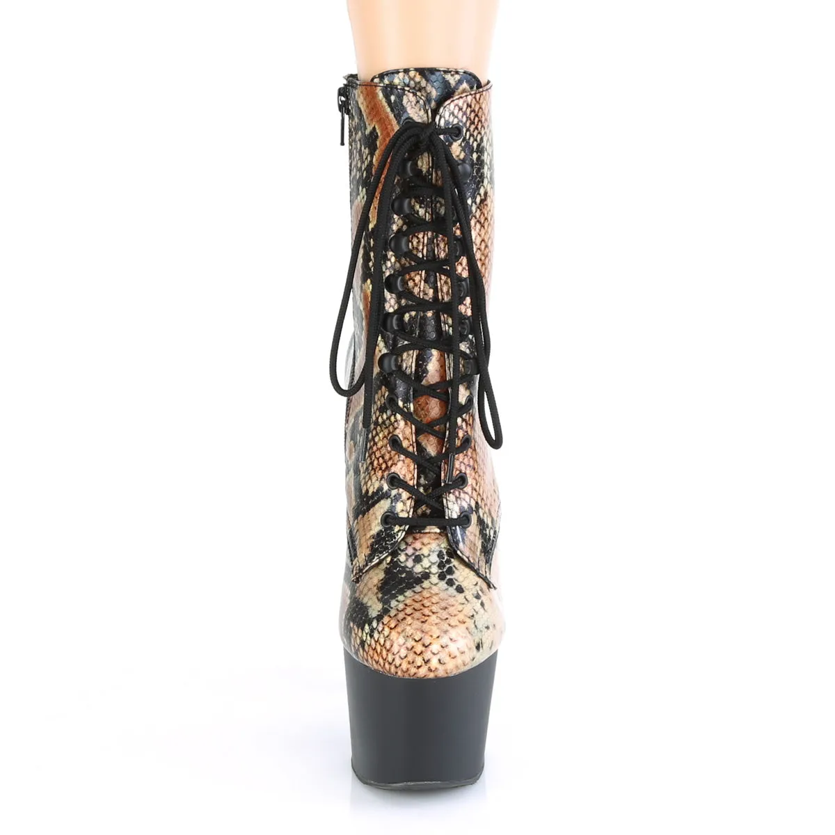 ADORE-1020SP  Gold Holographic Snake Print/Black Matte