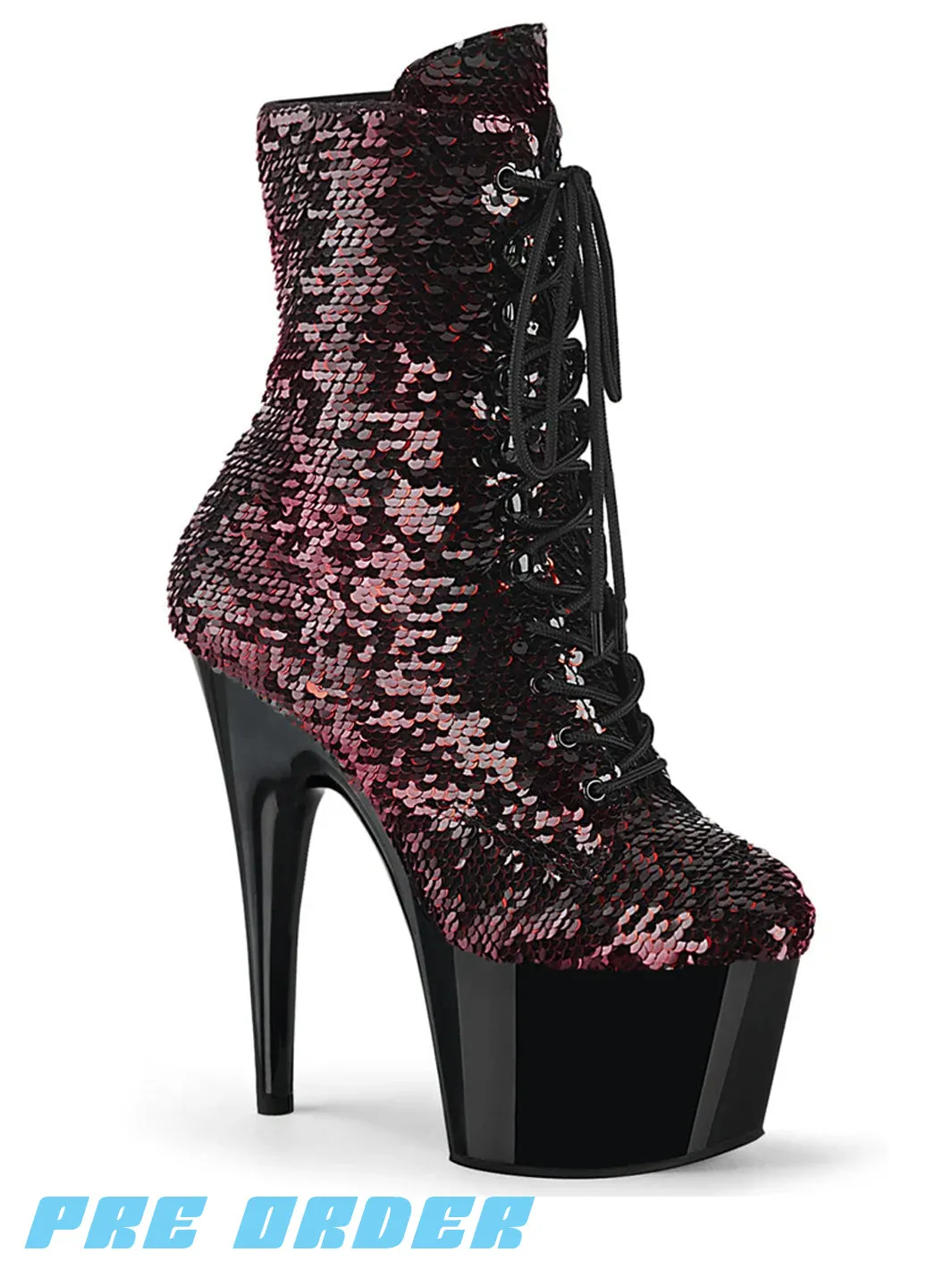 ADORE-1020SQ - BLACK / RED SEQUINS ✰ PRE ORDER ✰