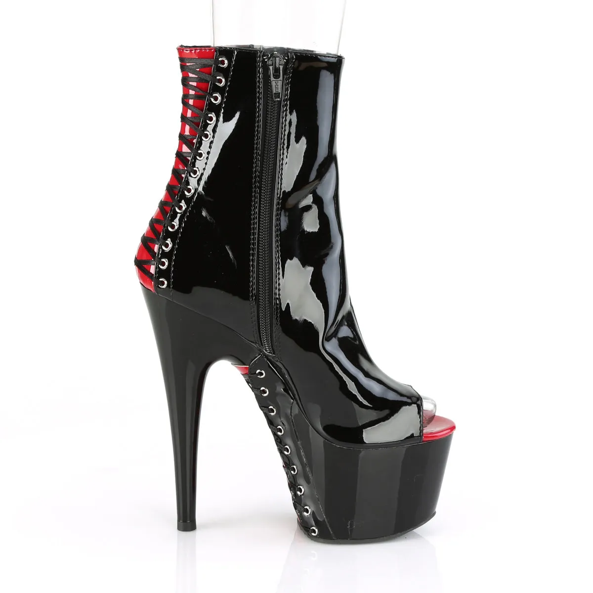 ADORE-1025  Black-Red Patent/Black