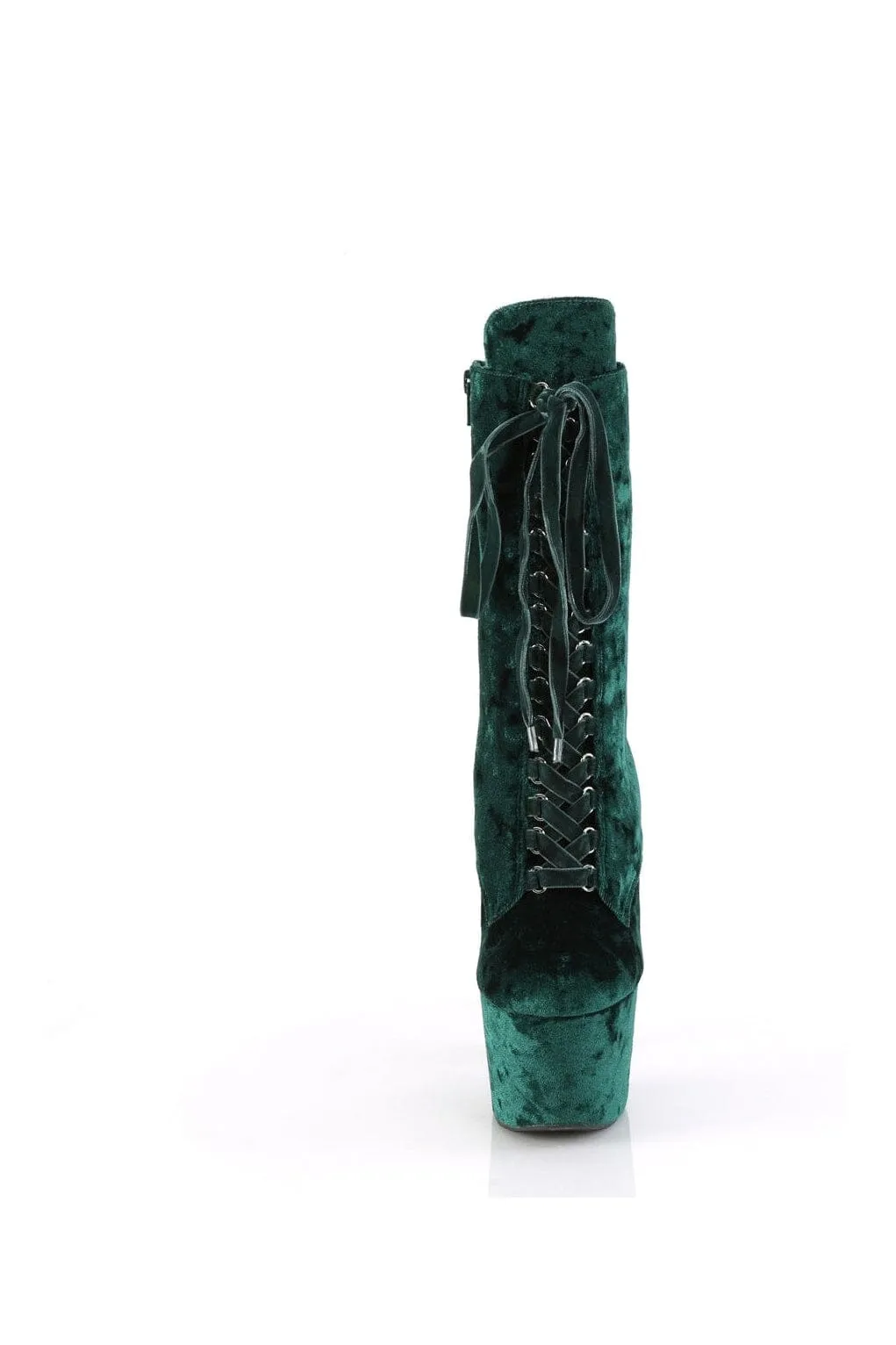ADORE-1045VEL Green Velvet Ankle Boot