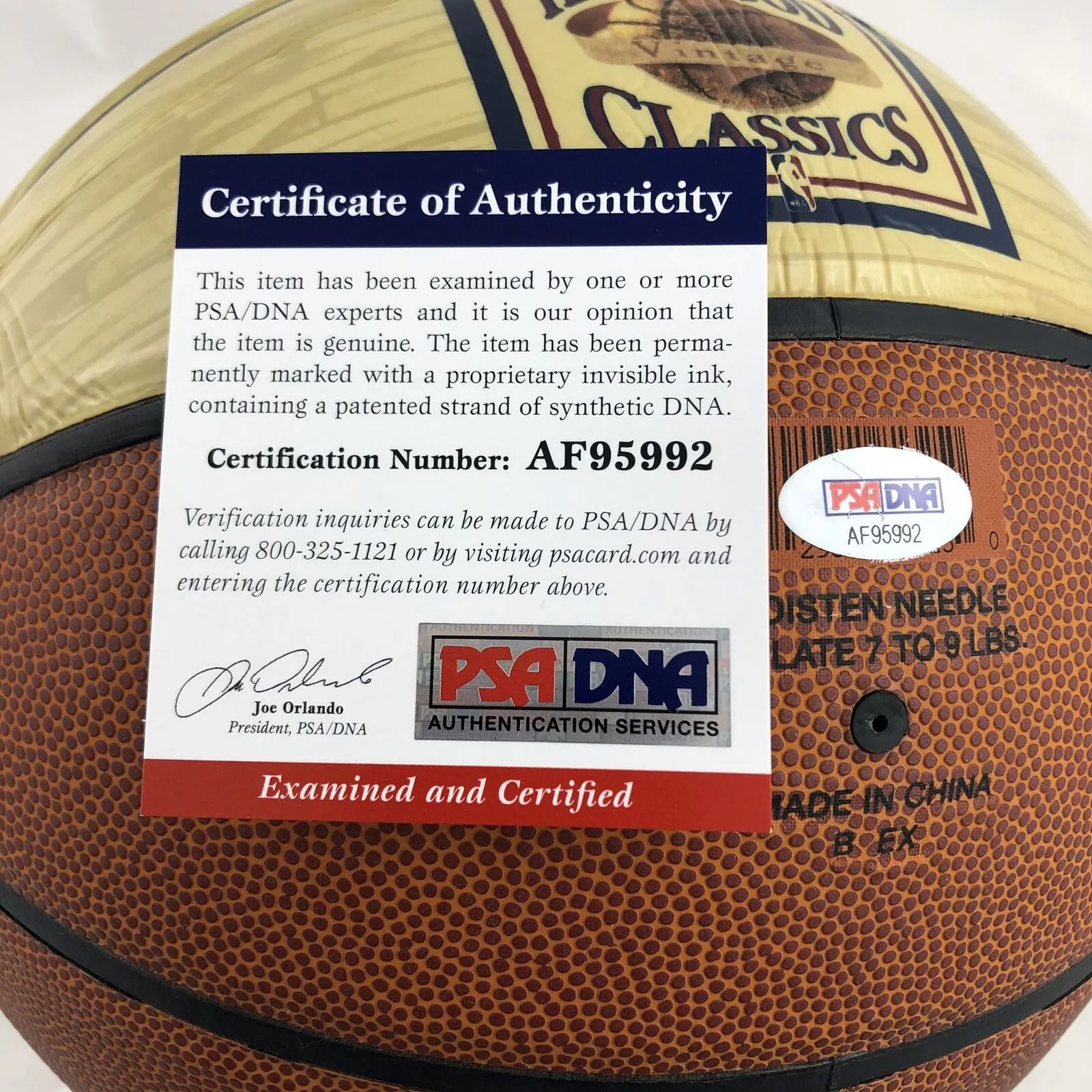 Al Attles signed Spalding Basketball PSA/DNA Warriors Autographed HOF LE