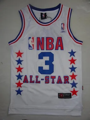 All Star Men 3 Allen Iverson Jersey White Philadelphia 76ers Jersey Fanatics