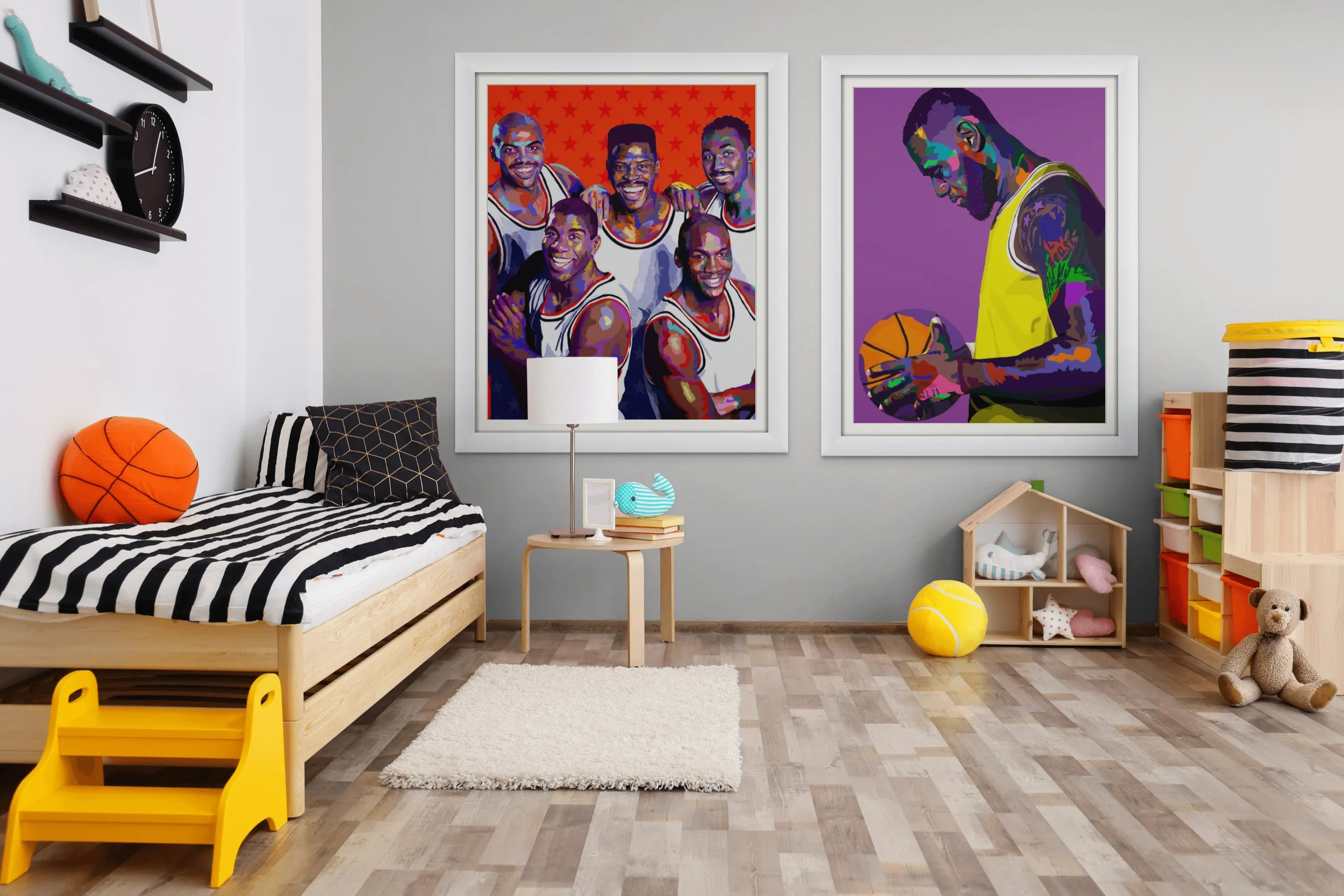 American Dream - USA Dream Team  portrait art - Limited Edition Giclee Wall Art Prints & Wall Decor - Vakseen Art