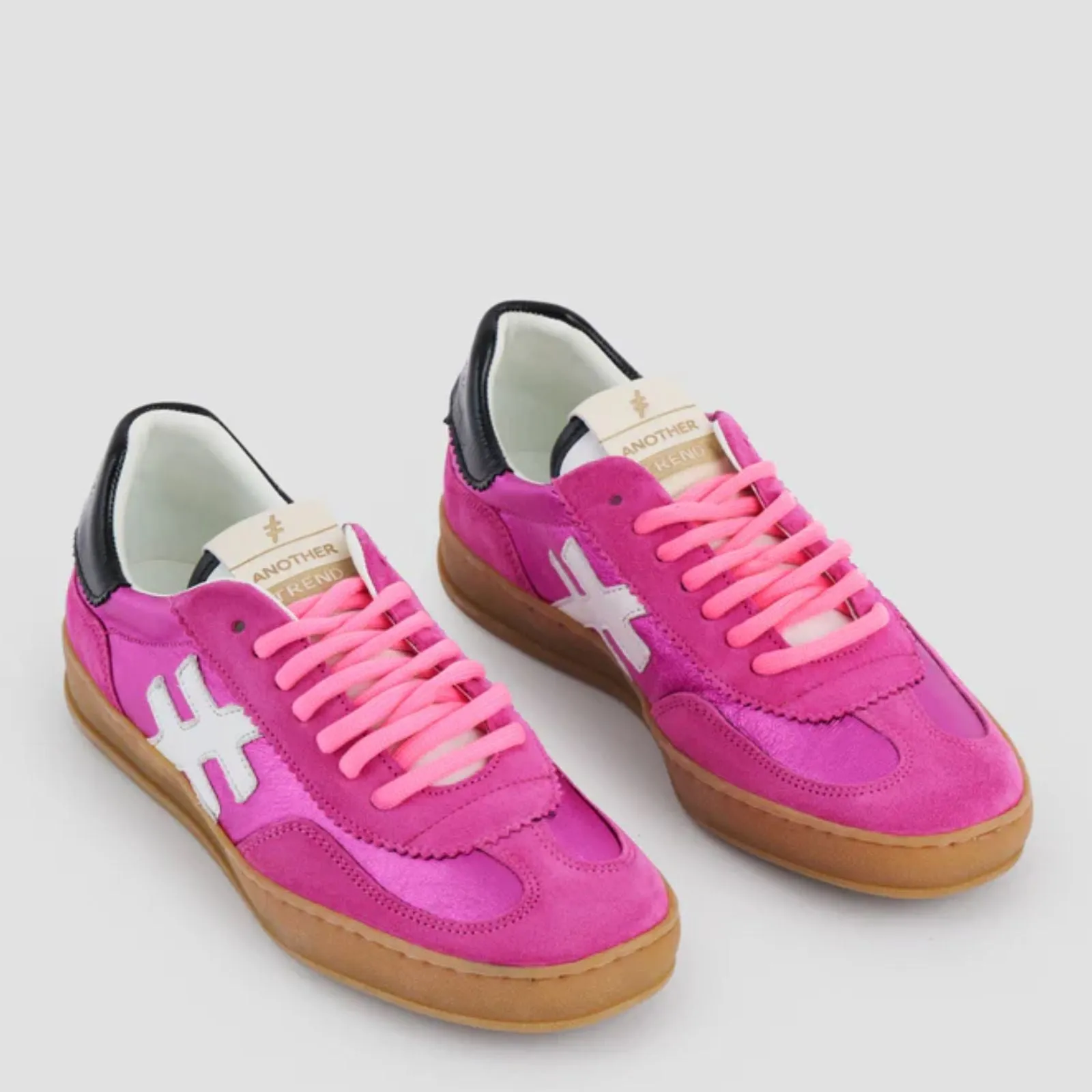 Another Trend Pink & Black Sneakers