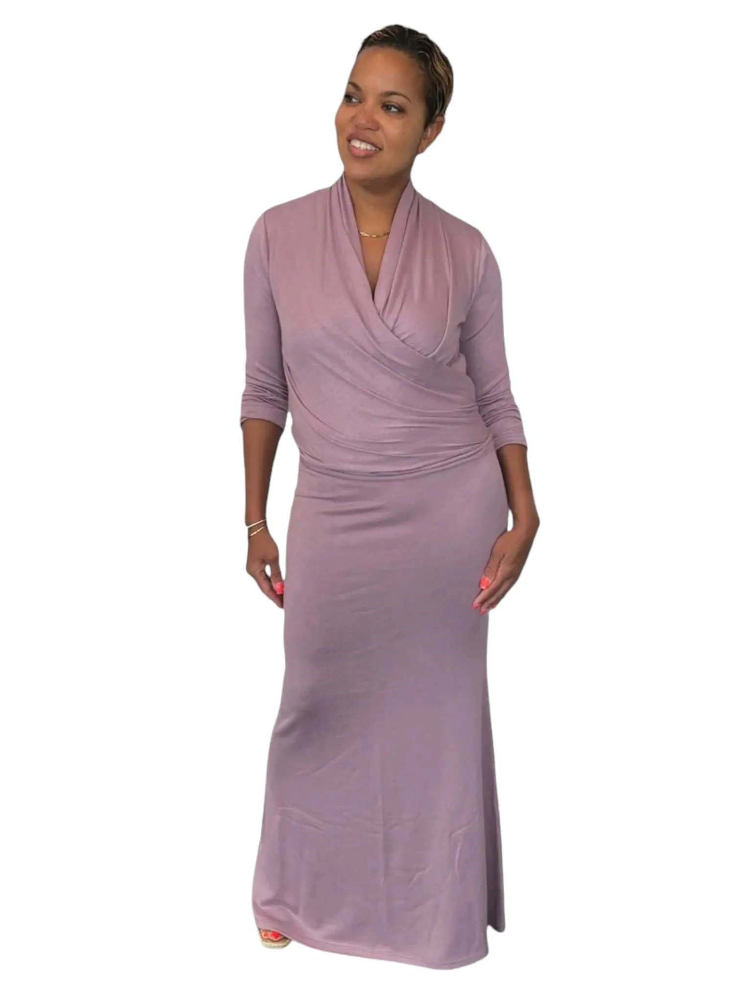 April - Lavender Wrap Top - TN-154