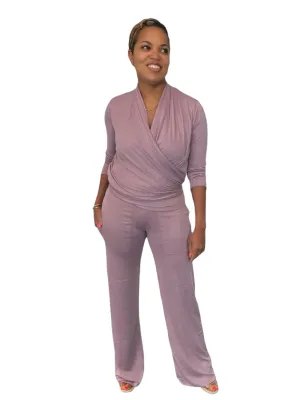 April - Lavender Wrap Top - TN-154