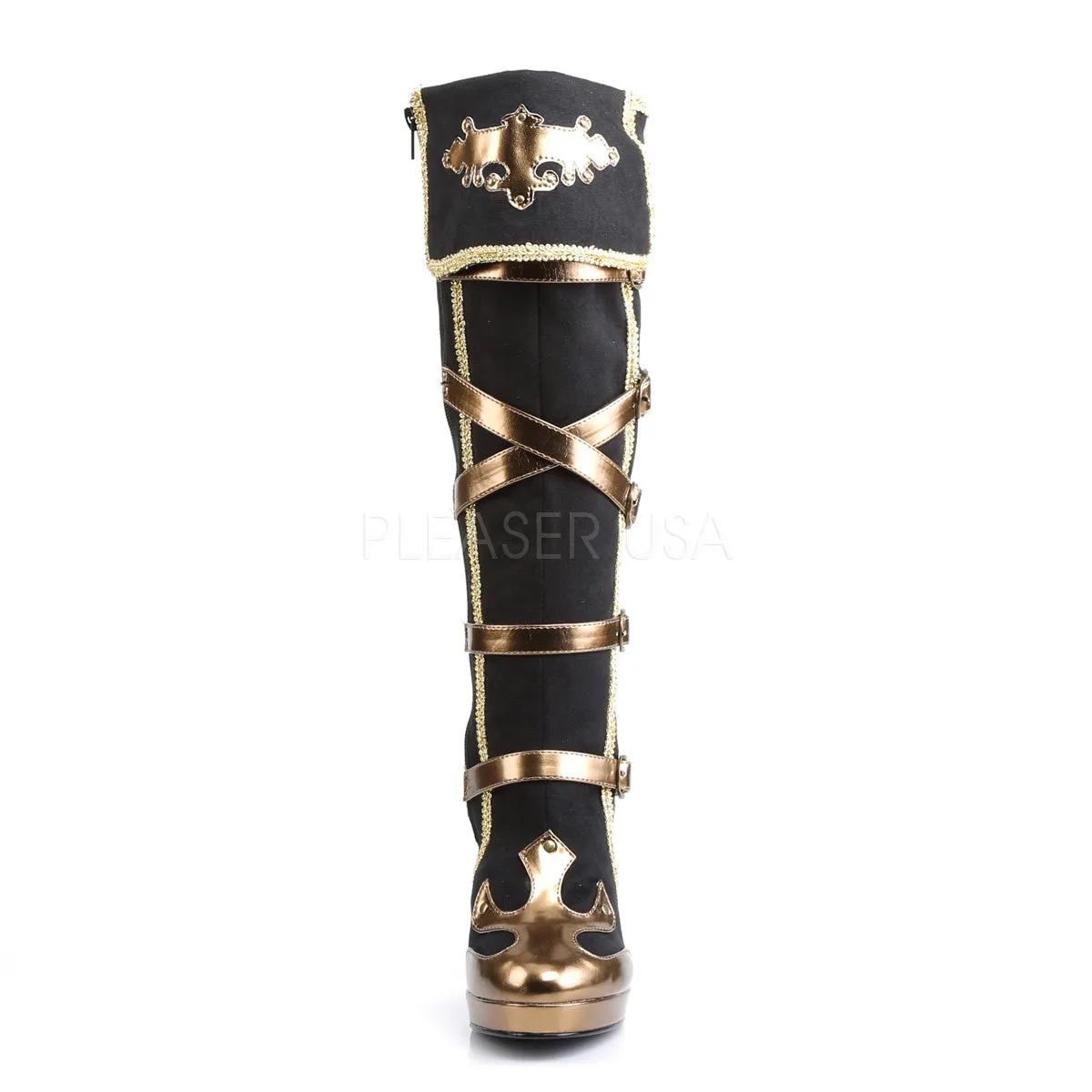 ARENA-2012  Black Microfiber-Gold Pu