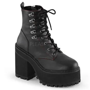 ASSAULT-100  Black Vegan Leather