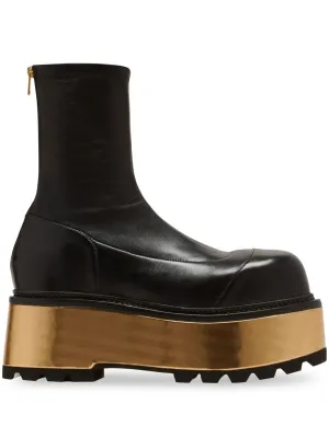Balmain metallic-platform detail boots