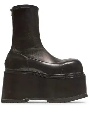 Balmain platform leather boots