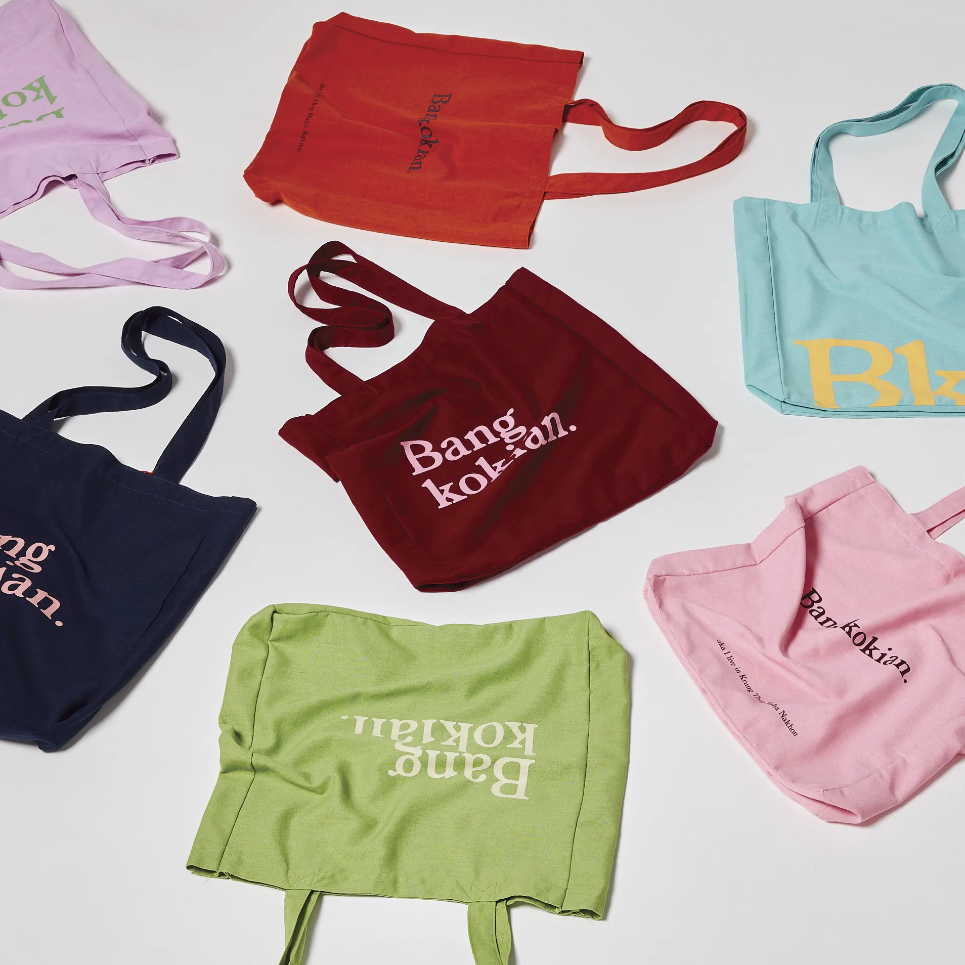 BANGKOKIAN. LINEN BAG - ROSE PETAL