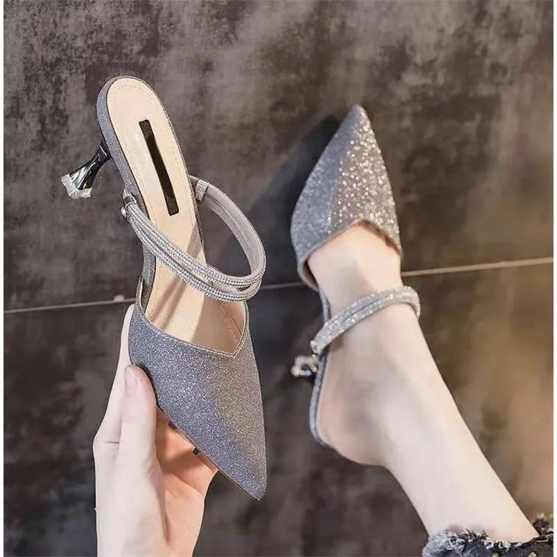 Baotou Sandals Stiletto Heel