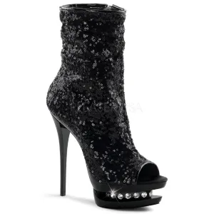 BLONDIE-R-1008  Black Sequins/Black