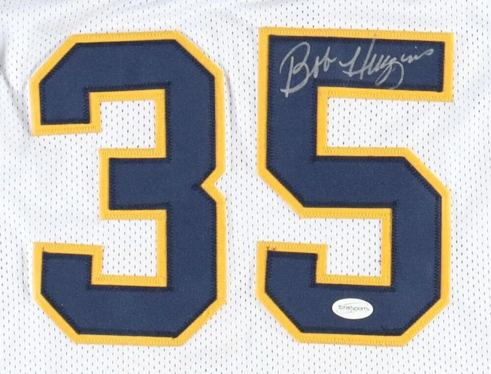 Bob Huggins Signed West Virginia Mountaineers Jersey (TSE) NCAA Basketball Coach