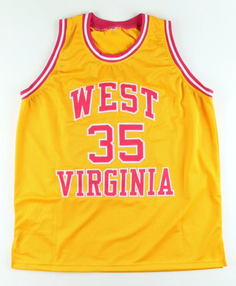 Bob Huggins Signed West Virginia Mountaineers Jersey (TSE) NCAA Basketball Coach