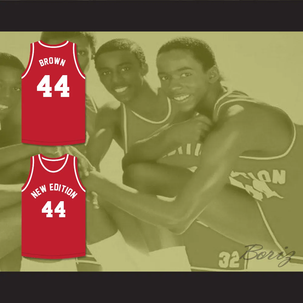 Bobby Brown 44 New Edition Red Basketball Jersey