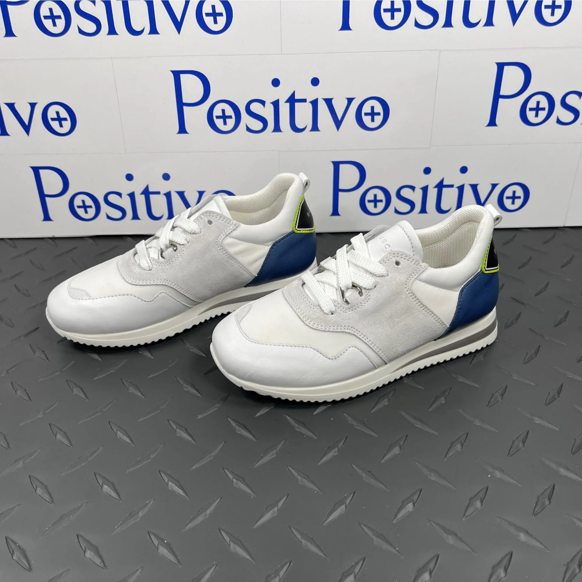 Buscemi Ventura Kid White Trio Leather Sneakers Toddlers