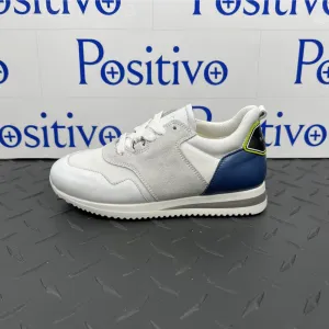Buscemi Ventura Kid White Trio Leather Sneakers Toddlers