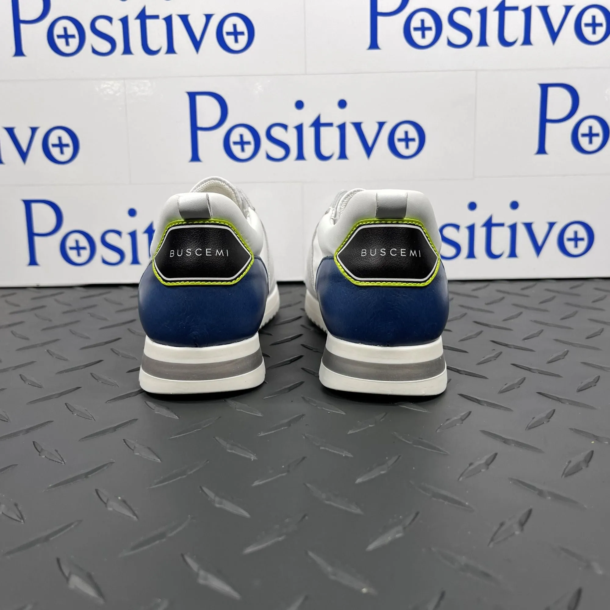 Buscemi Ventura Kid White Trio Leather Sneakers Toddlers
