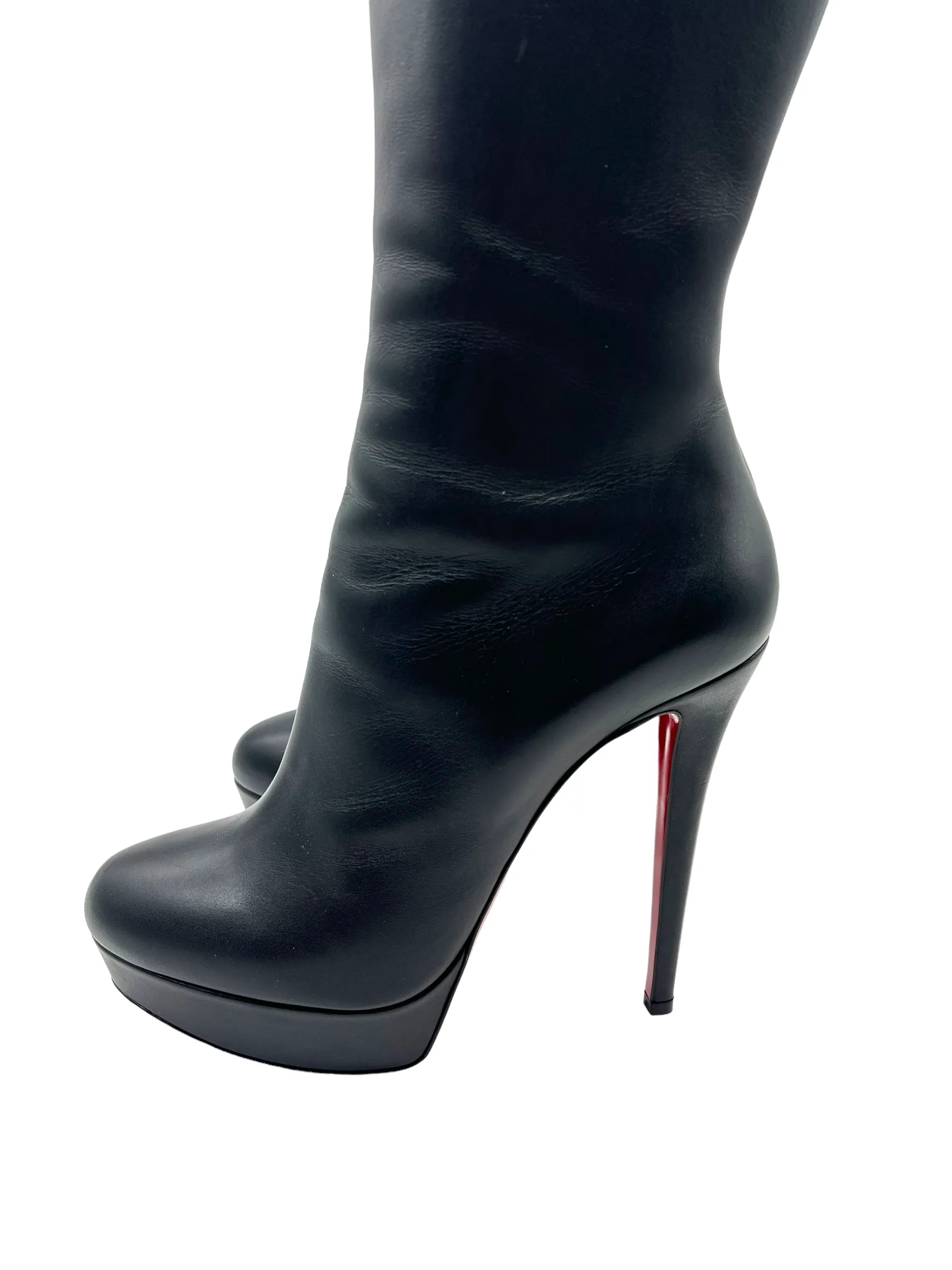 Christian Louboutin Black Bianca Botta 140 Size 39.5 Boots