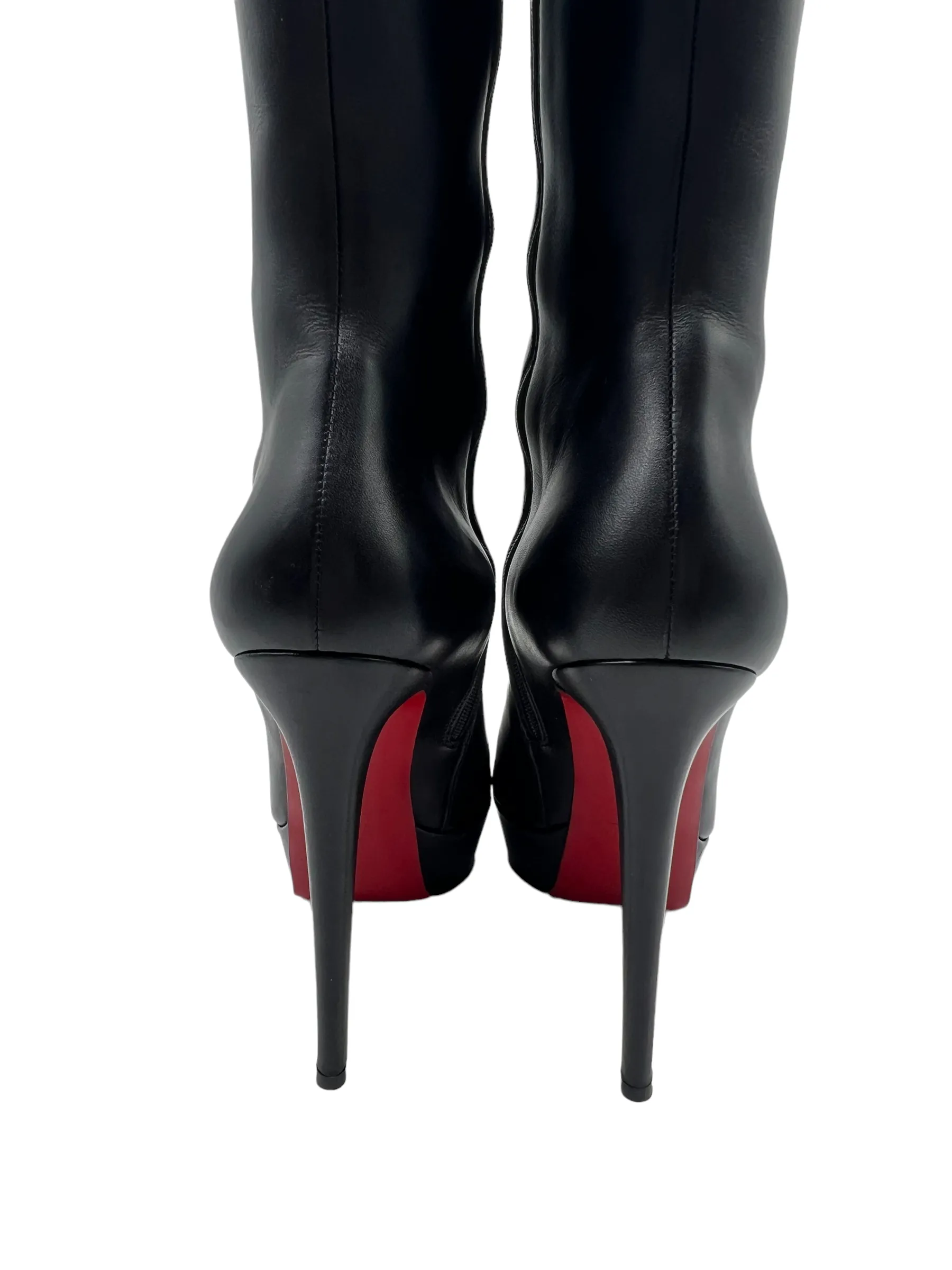 Christian Louboutin Black Bianca Botta 140 Size 39.5 Boots