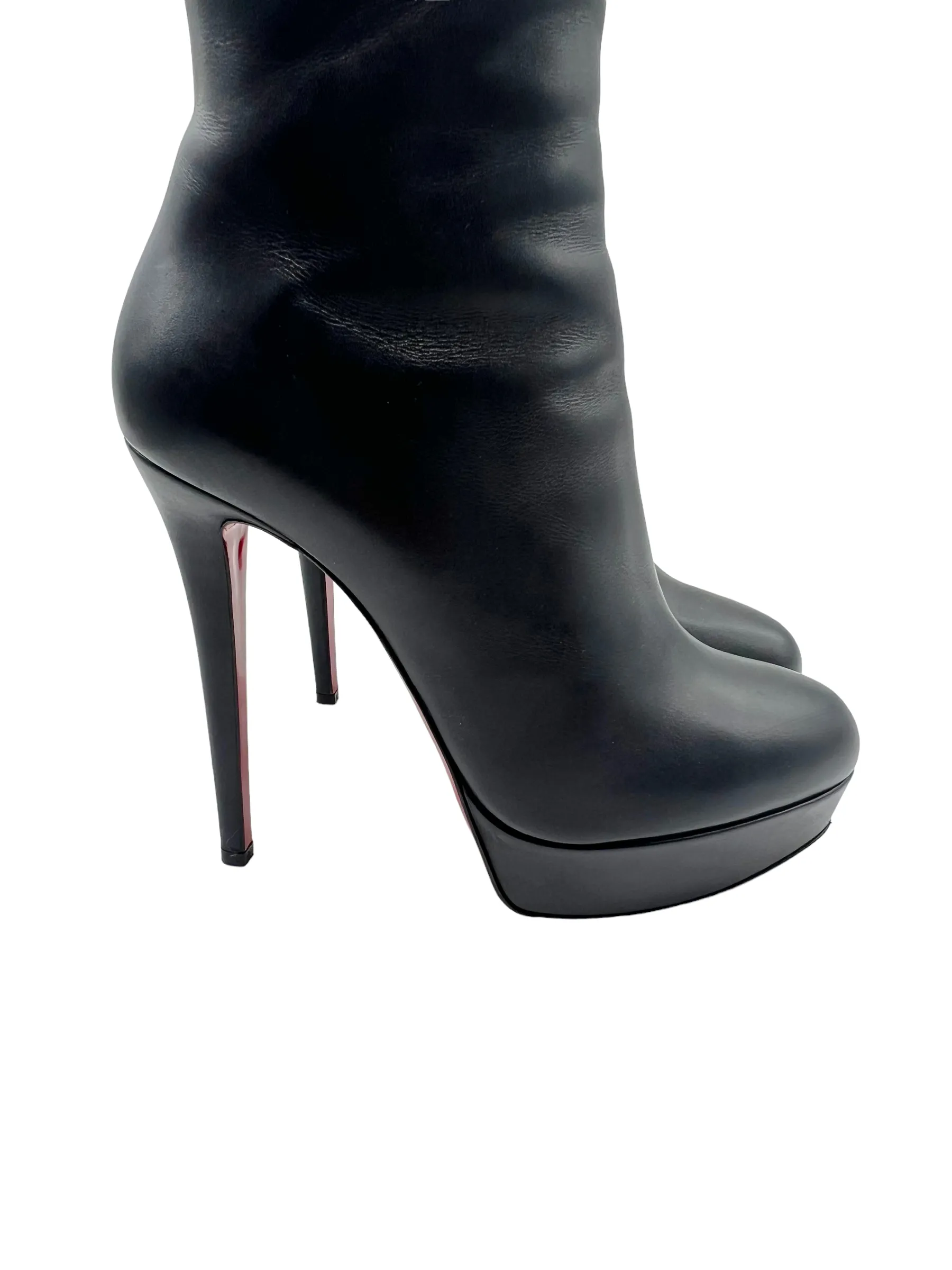 Christian Louboutin Black Bianca Botta 140 Size 39.5 Boots