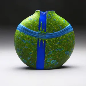 Convergence Series in Tributary Handblown Glass Vase by Thomas Spake Studios