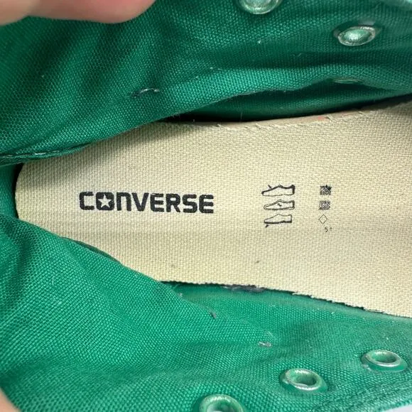 Converse Chuck Taylor All Star Hi 'Monochrome Bosphorus Green Big Kid Size 13.5