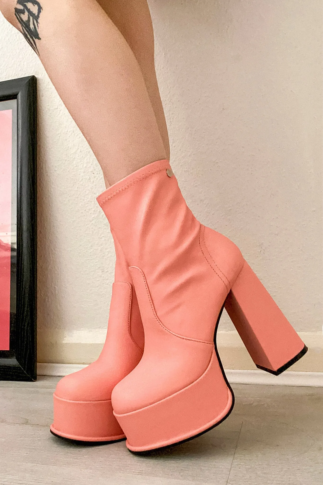 Cotton Candy Platform Boots