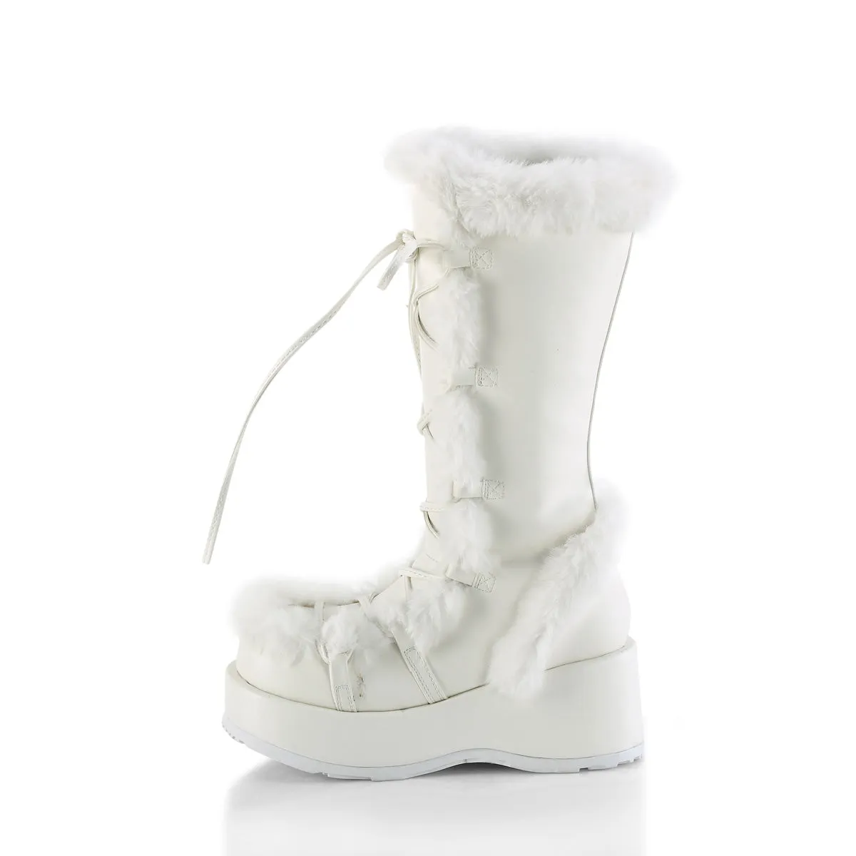 CUBBY-311  White Vegan Leather
