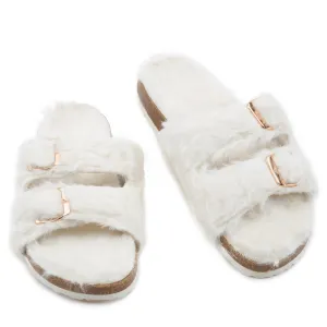 Defeat-63 Double Band Fur Slides