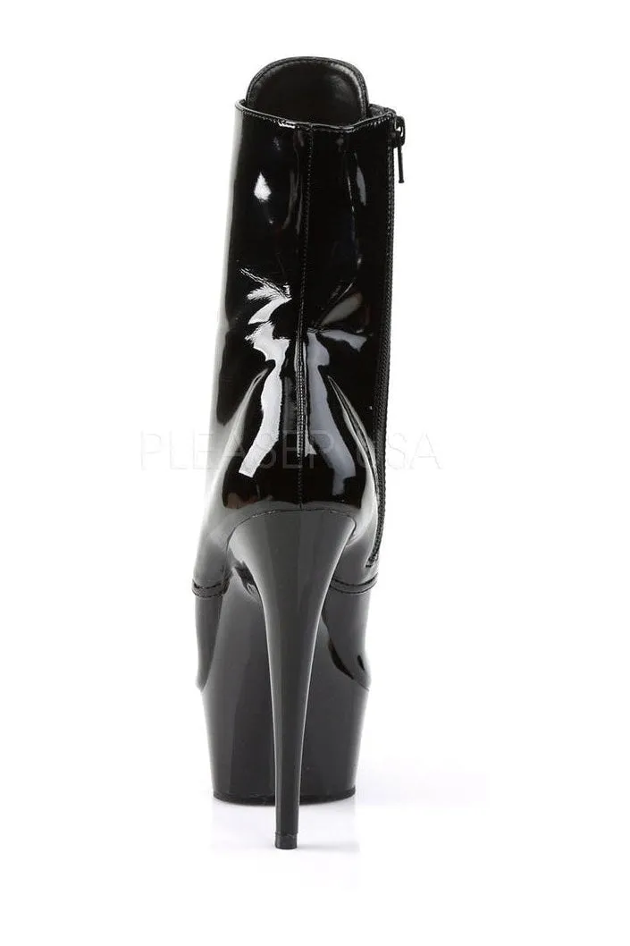 DELIGHT-1020 Platform Boot  | Black Patent