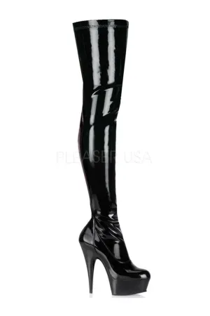 DELIGHT-3000 Platform Boot  | Black Patent