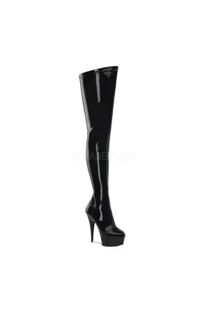 DELIGHT-4000 Platform Boot  | Black Patent