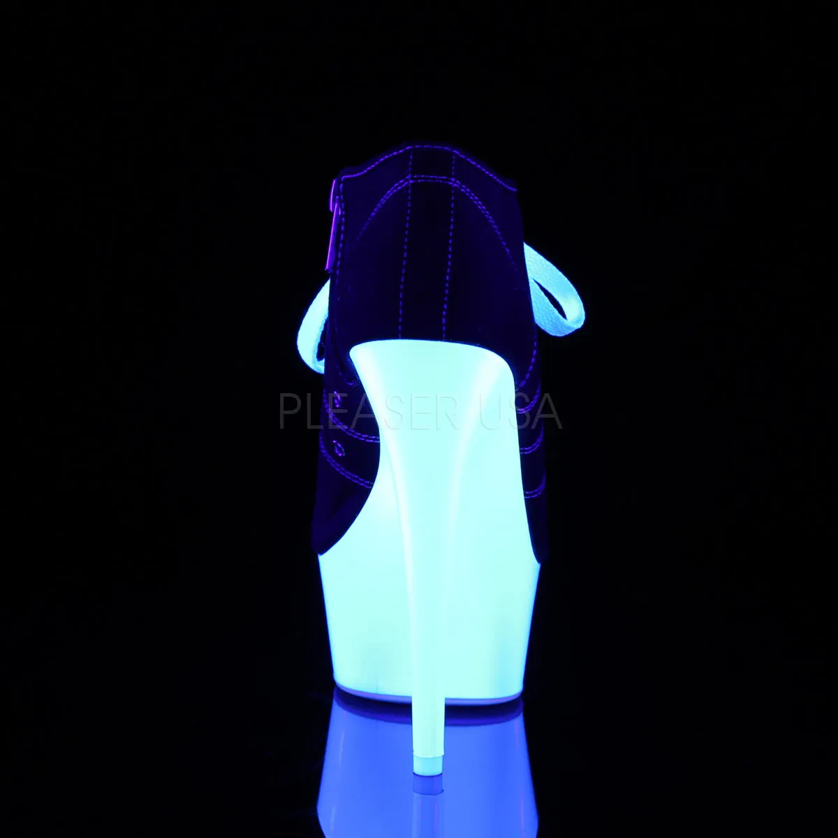 DELIGHT-600SK-01  Black Canvas/Neon White