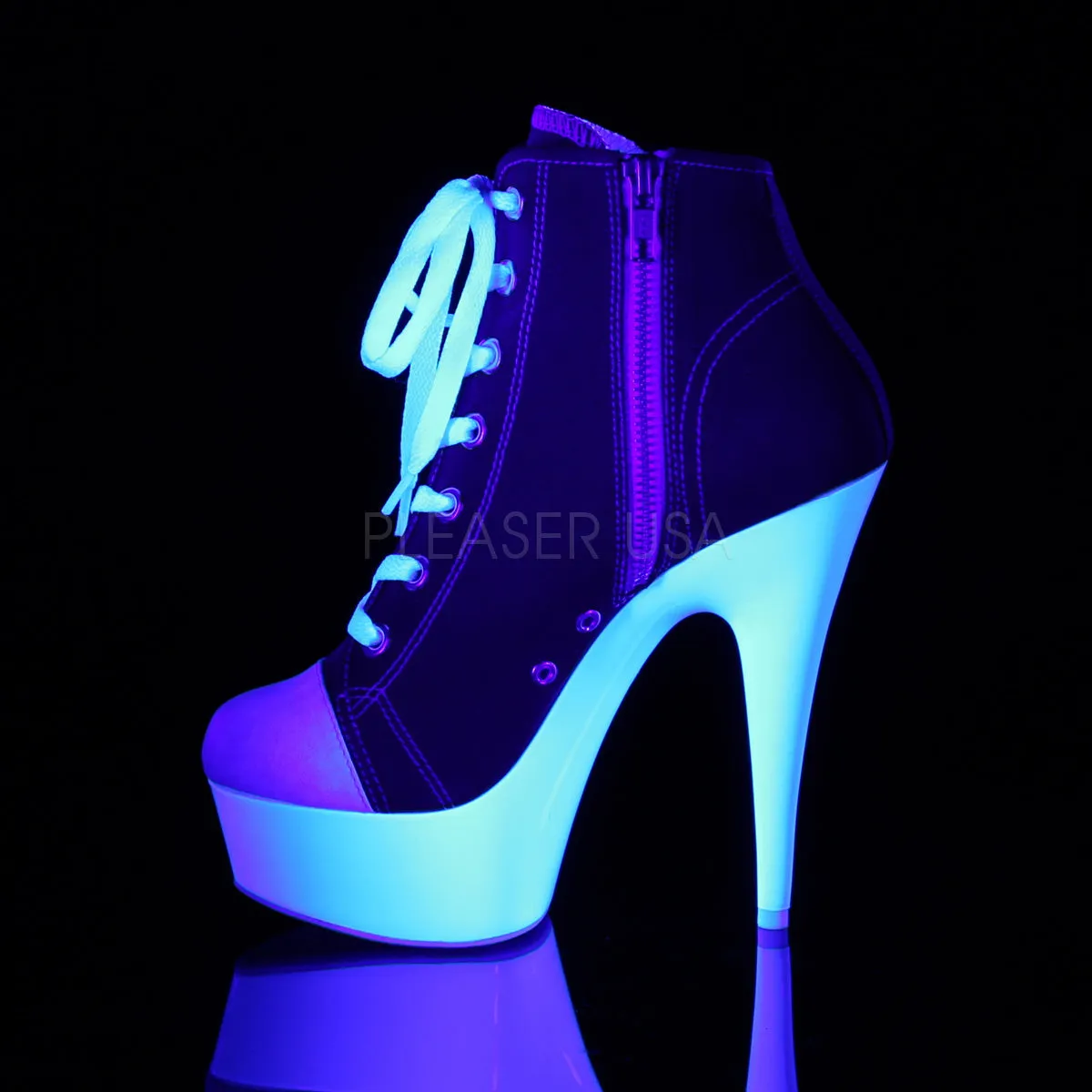 DELIGHT-600SK-02  Red Canvas/Neon White