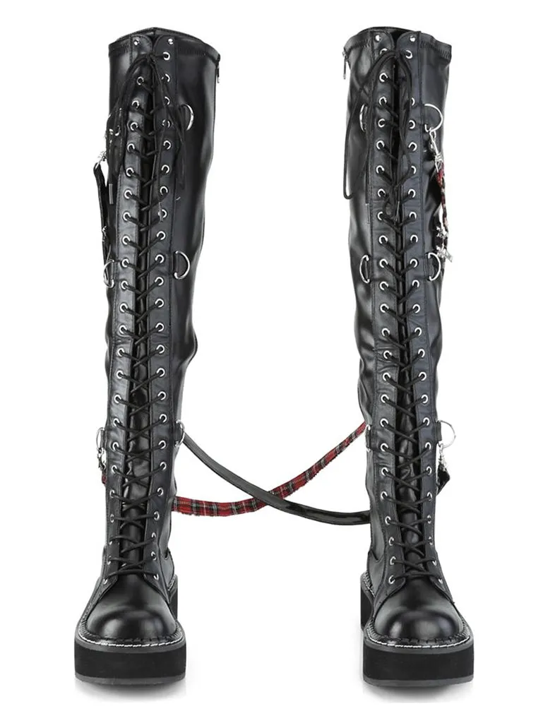 DEMONIA EMILY 377 PLATFORM BOOTS