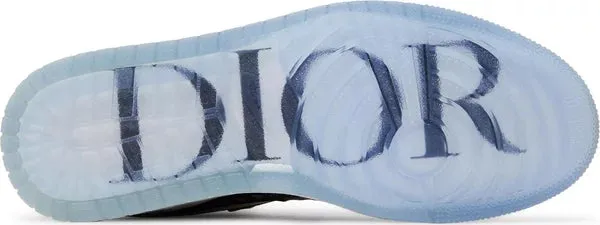 Dior x Air Jordan 1 High OG "Wolf Grey Sail Photon Dust White" Sneakers for Men