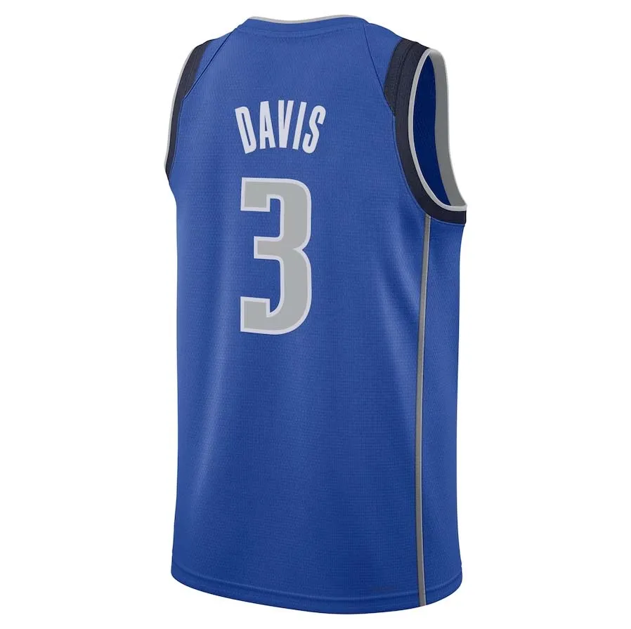 D.Mavericks #3 Anthony Davis Icon Swingman Jersey – Unisex Stitched American Basketball Jersey