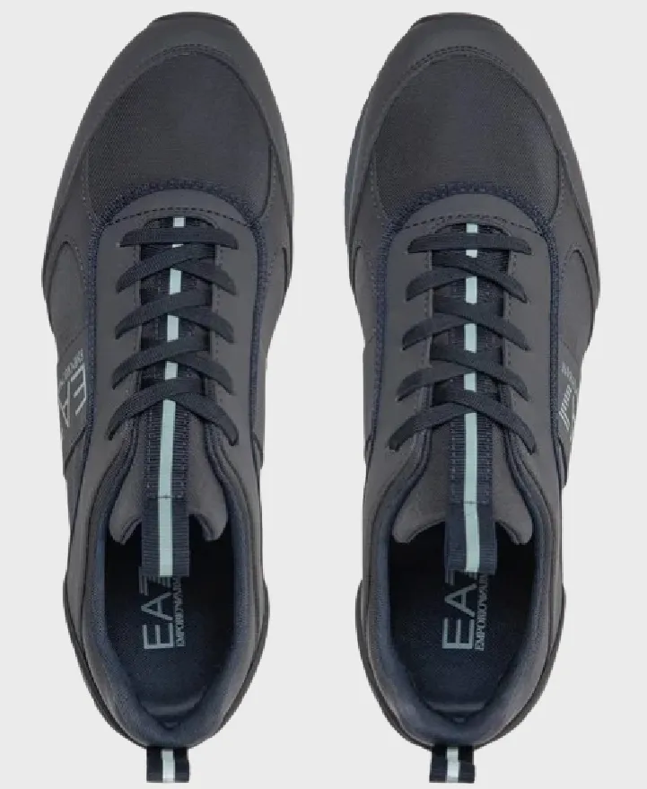 EA7 Emporio Armani X8X027 Woven Sneaker T589 Triple Vulcan/Abyss