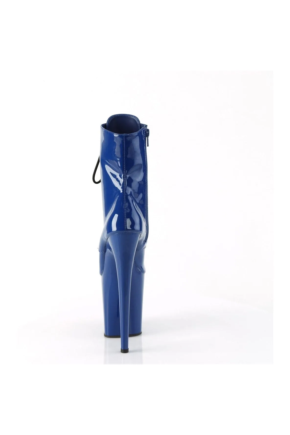 FLAMINGO-1020 Blue Patent Ankle Boot