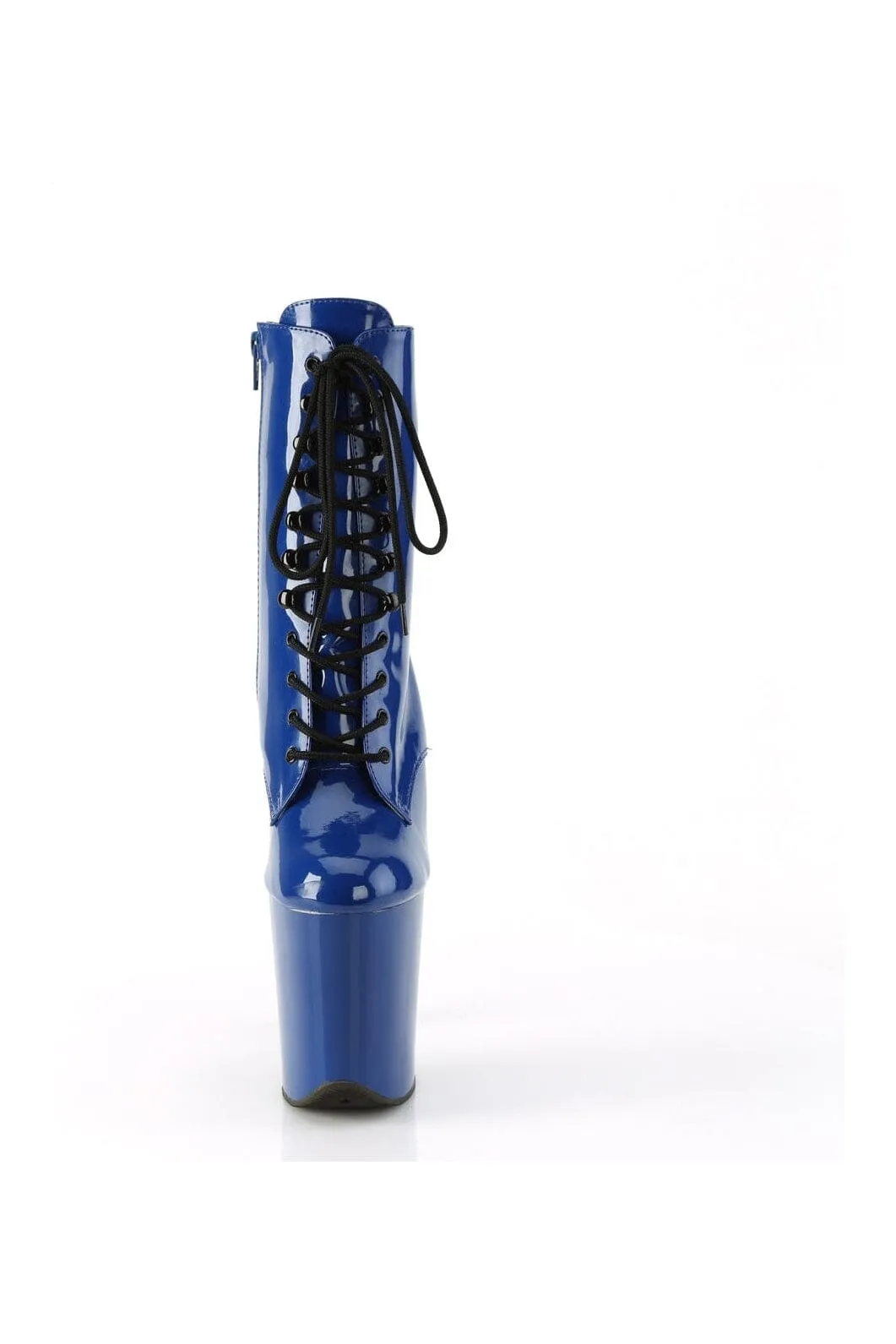 FLAMINGO-1020 Blue Patent Ankle Boot