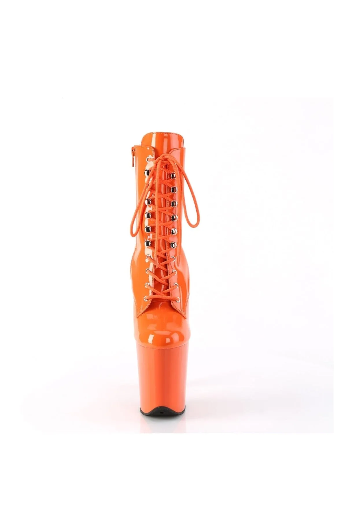 FLAMINGO-1020 Orange Patent Ankle Boot