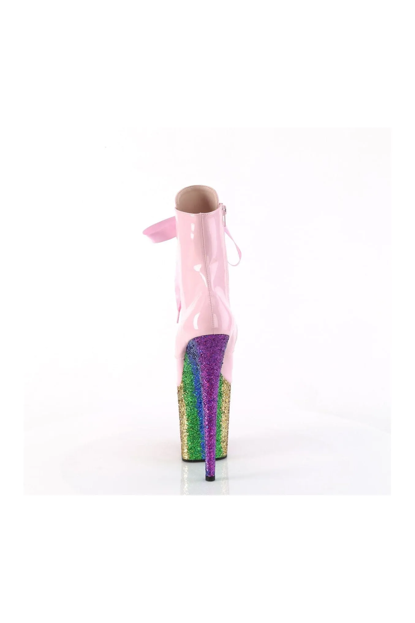 FLAMINGO-1020HG Pink Patent Ankle Boot