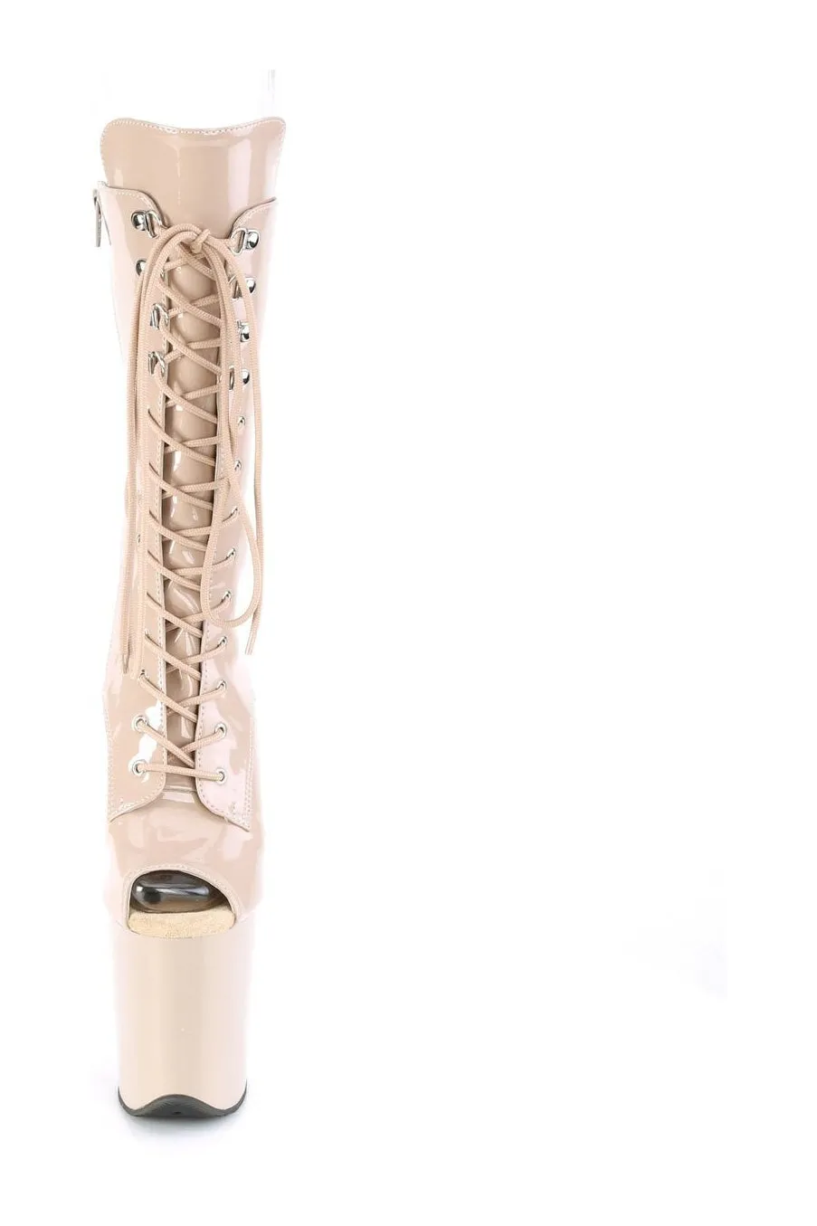 FLAMINGO-1051 Exotic Boot | Nude Patent