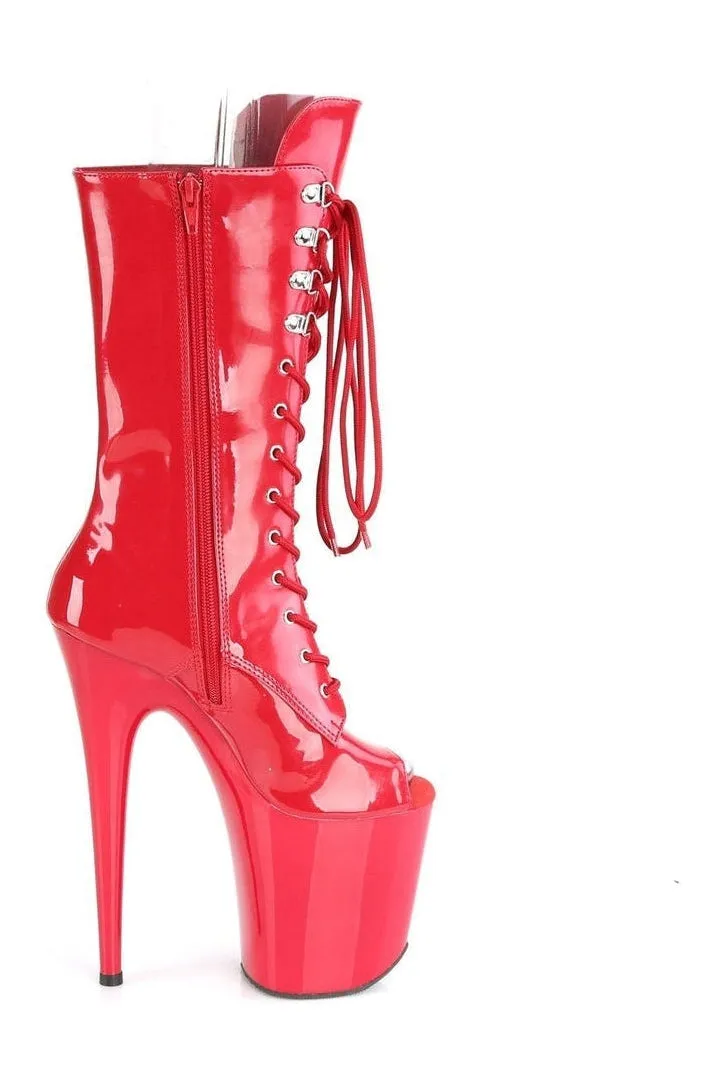 FLAMINGO-1051 Exotic Boot | Red Patent